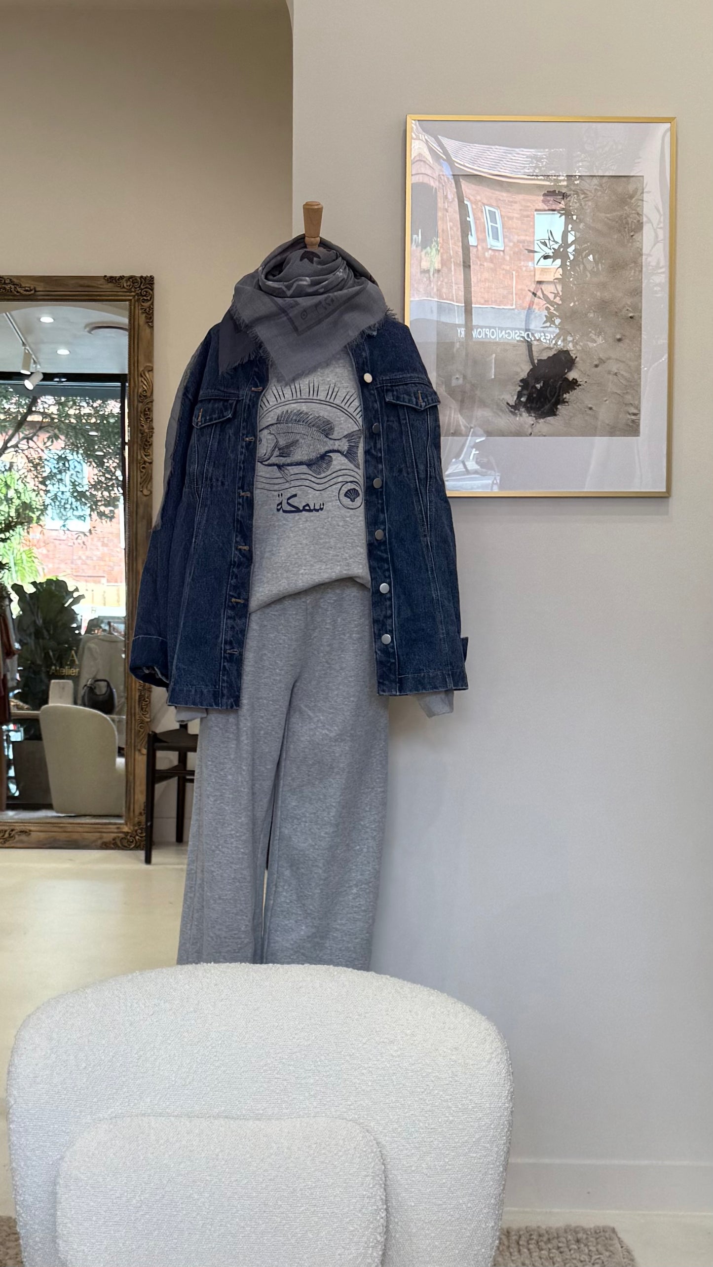 Lost In Lunar Track Top Light Grey