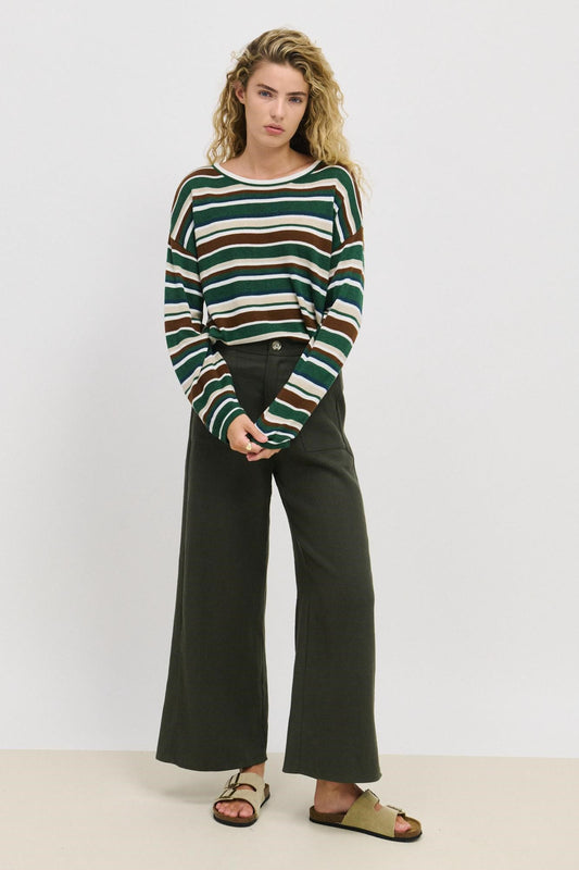 Little Lies Dark Green Osaka Pant