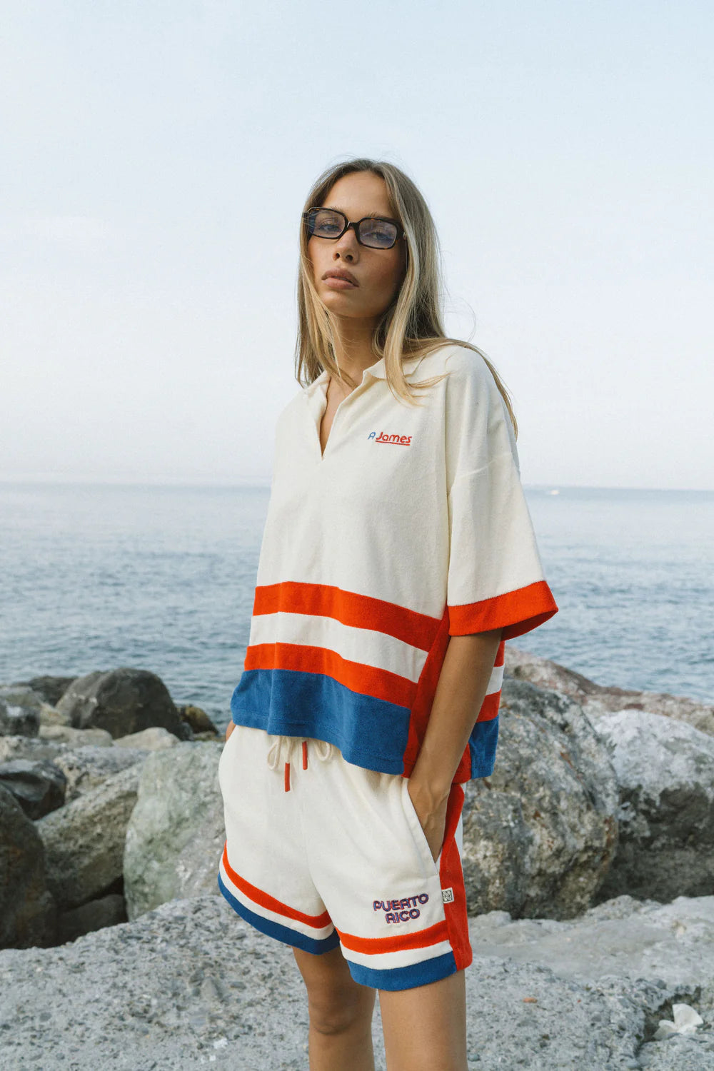 Araminta James - Rico Terry Shirt Coconut