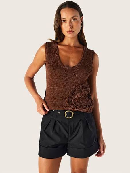 Mos The Label - martina knit tank top Chocolate
