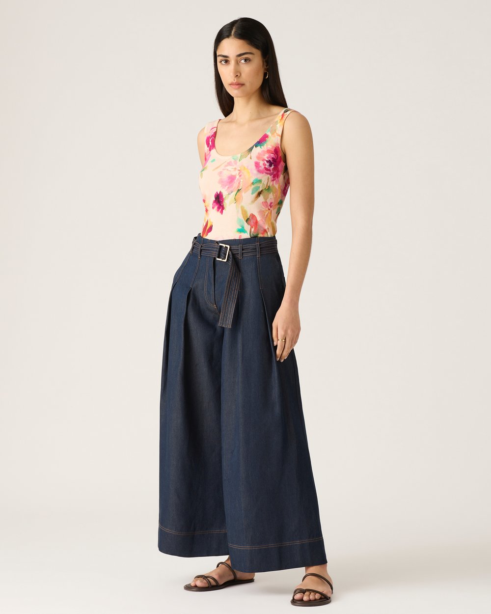 Mos The Label - Cleo Denim Wide Leg pant Indigo