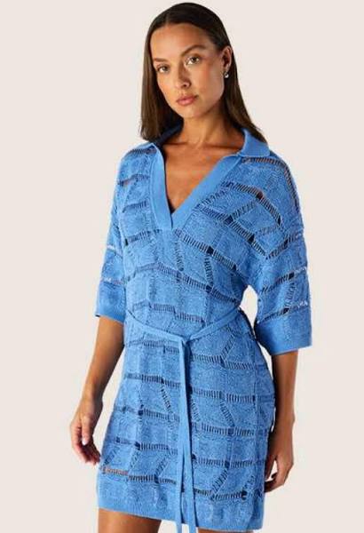 Mos The Label - Clara Knit Kaftan Mini Dress