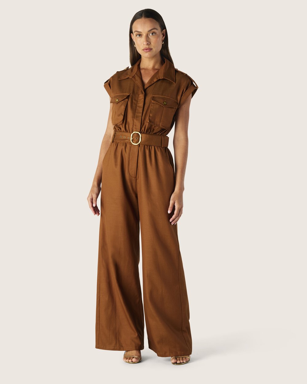 Mos The Label - Rita Jumpsuit in Chocolate