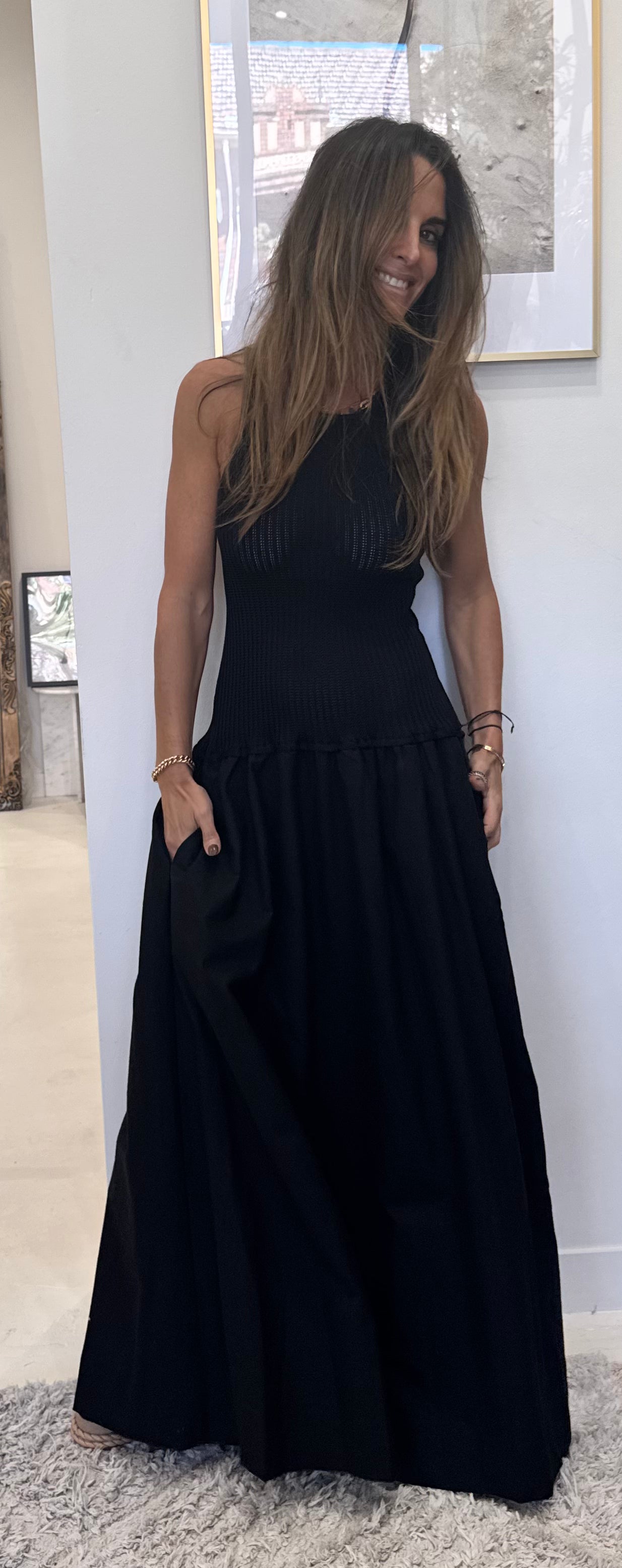 Du Soleil - Long Textured Dress