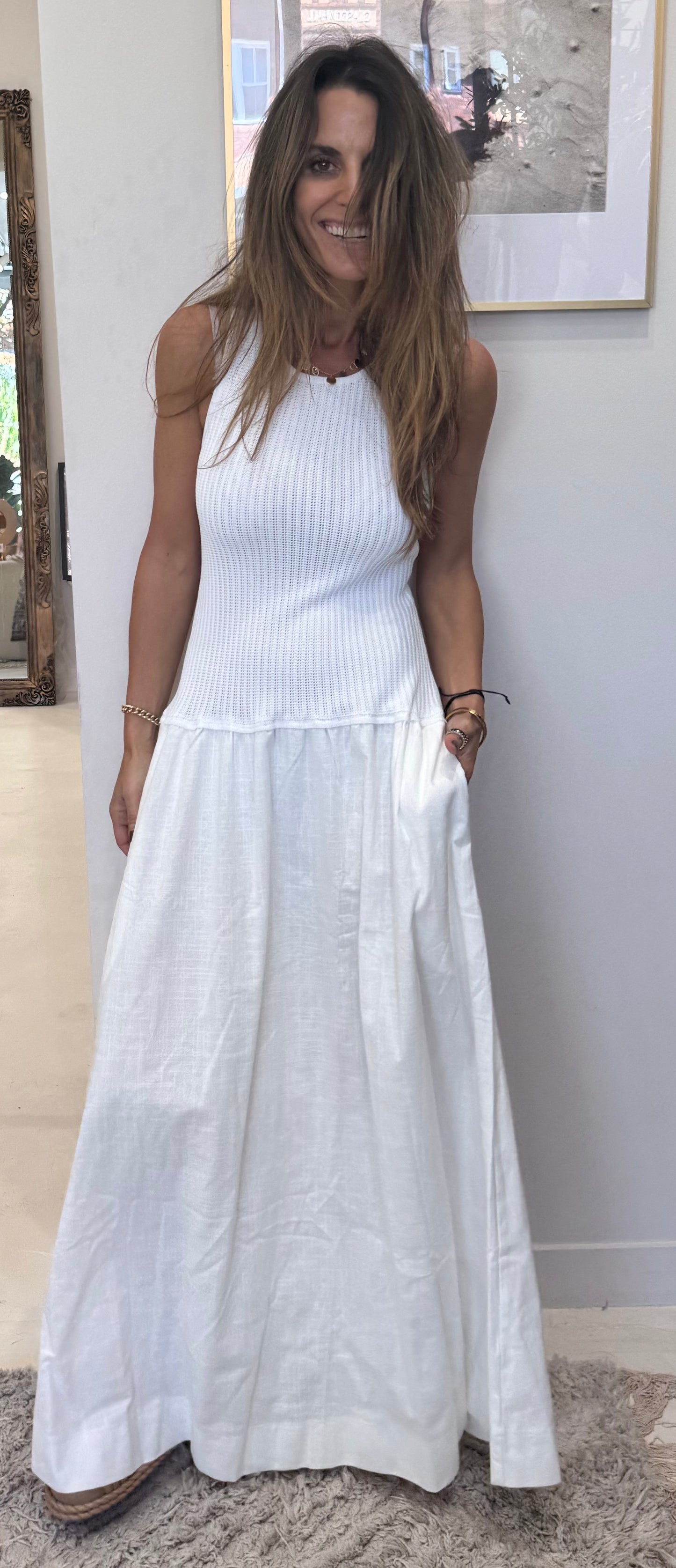 Du Soleil - Long Textured Dress