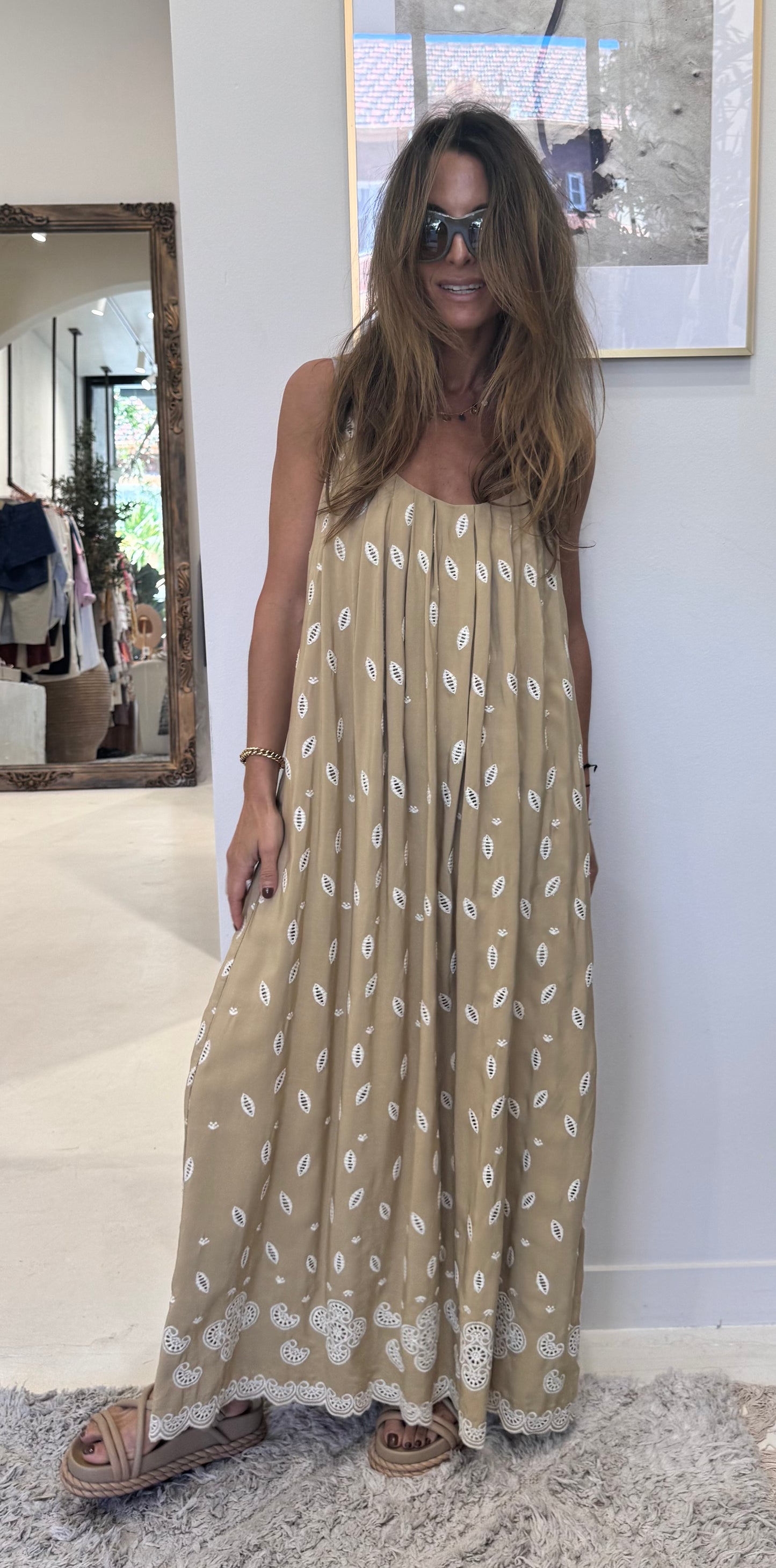 Liora - Floral yellow dress