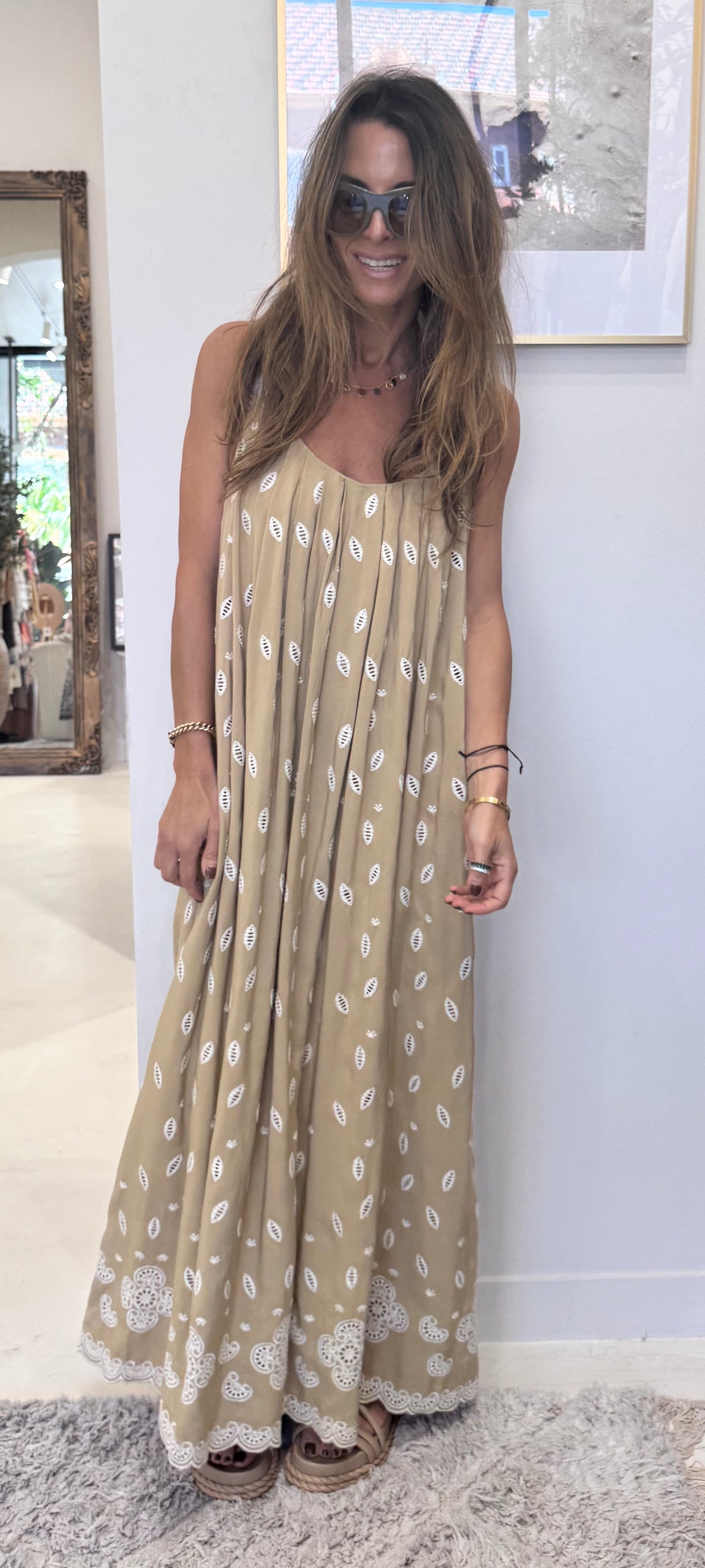 Liora - Floral yellow dress