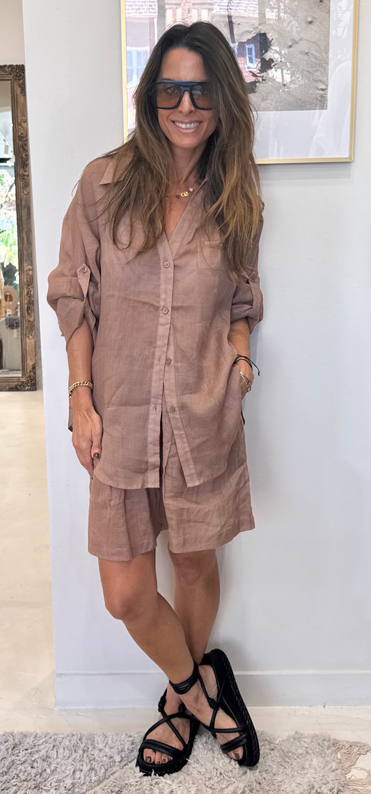 Liora - Chocolate Brown Shirt