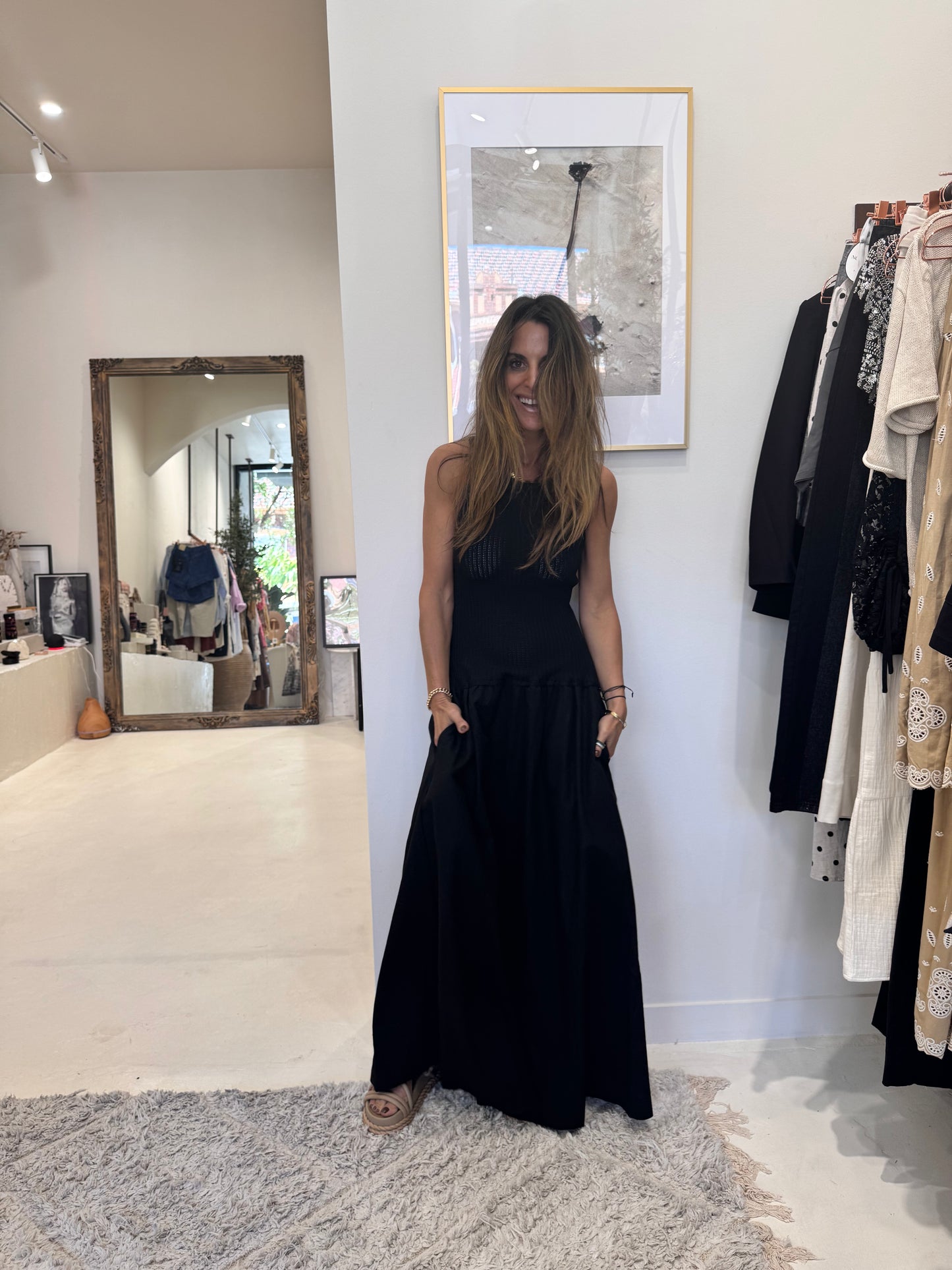 Du Soleil - Long Textured Dress