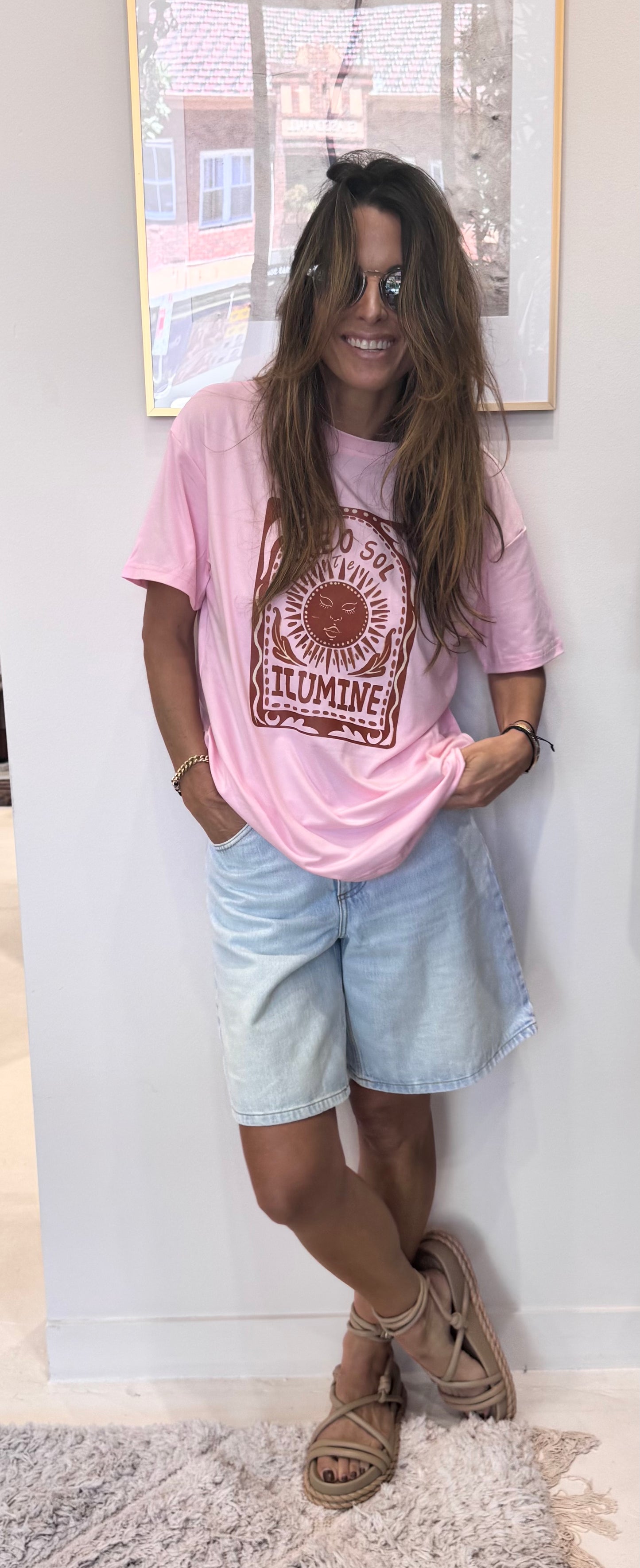 Pink Printed Shirt from Nouvelle 5785