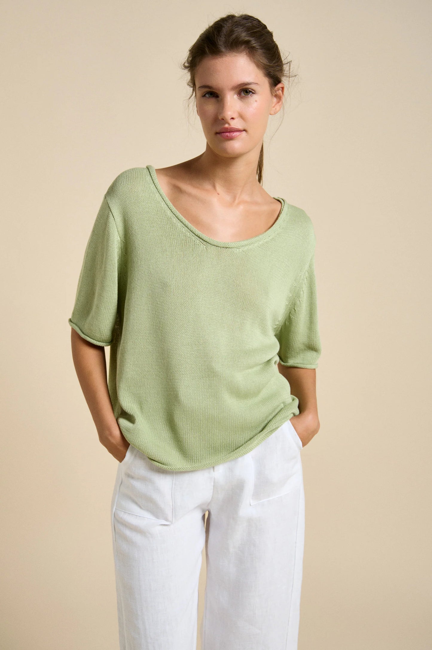 Little Lies - Scoop Neck Spring Tee