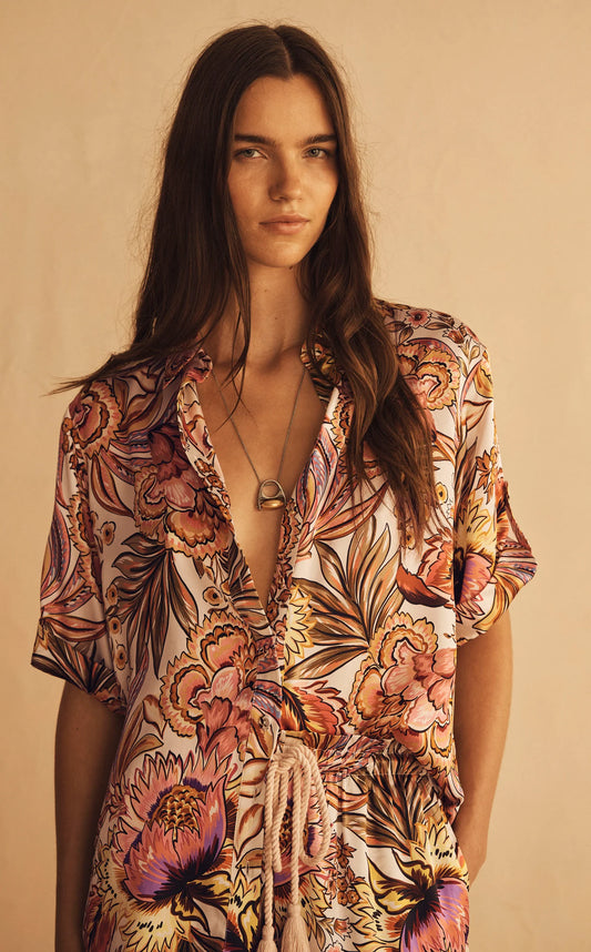 Aur Oceà Silk Short Sleeve Shirt