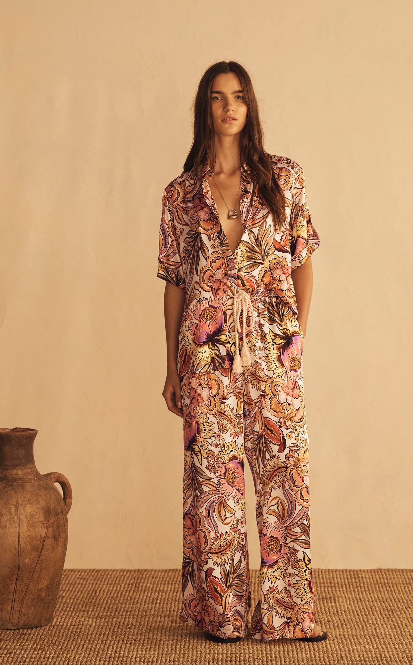 Aur Oceà Silk Short Sleeve Shirt