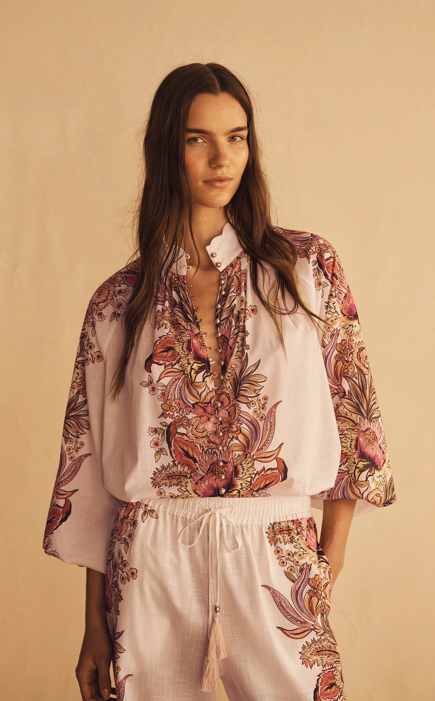 Aur Oceà Scallop Blouse