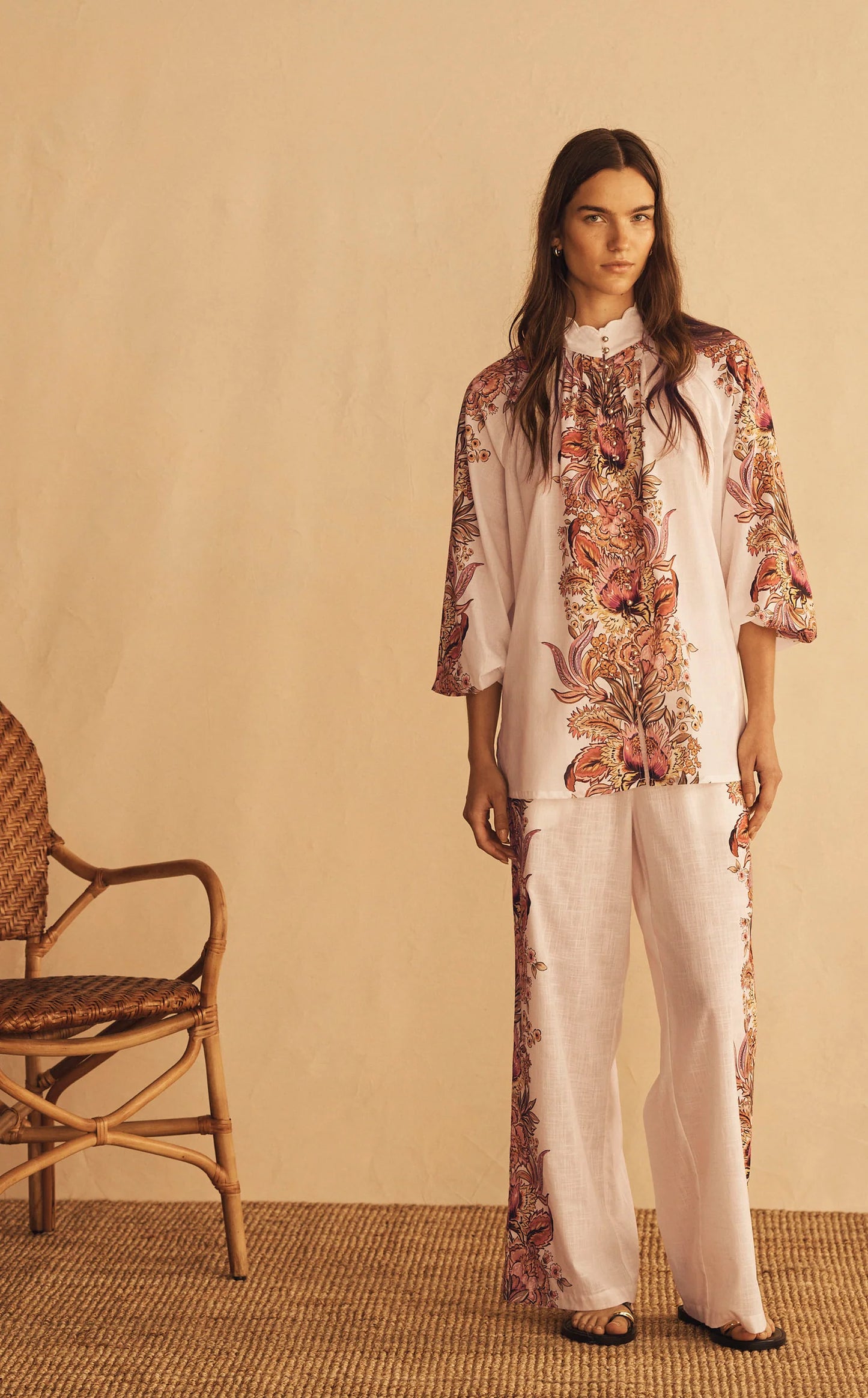 Aur Oceà Scallop Blouse