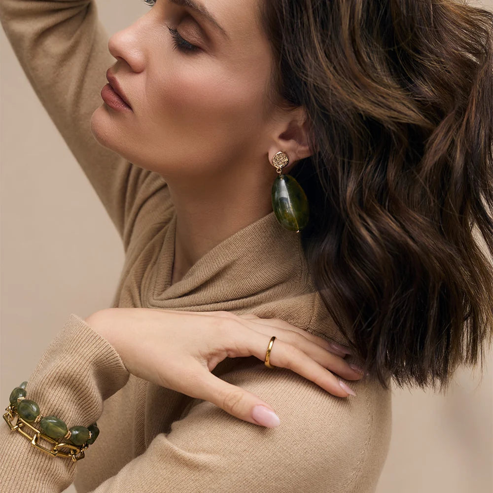 Zahar Olive Earrings