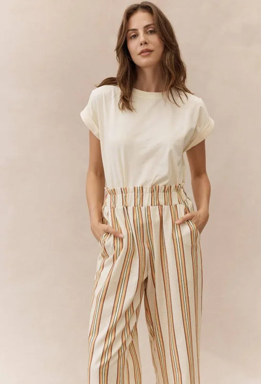 Little Lies Rhodes Beige Tee