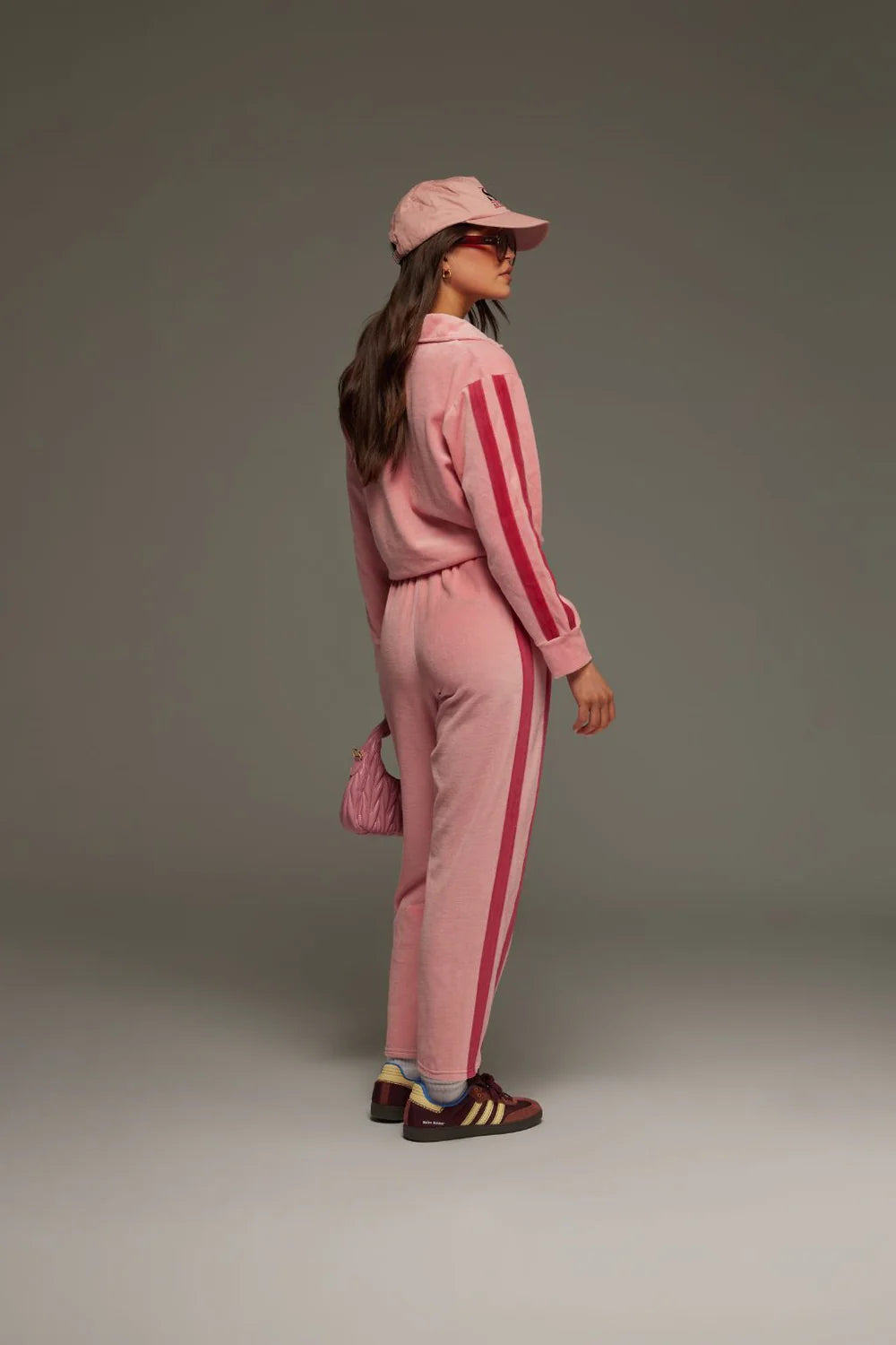 Araminta James Blush Mara Velour Pant