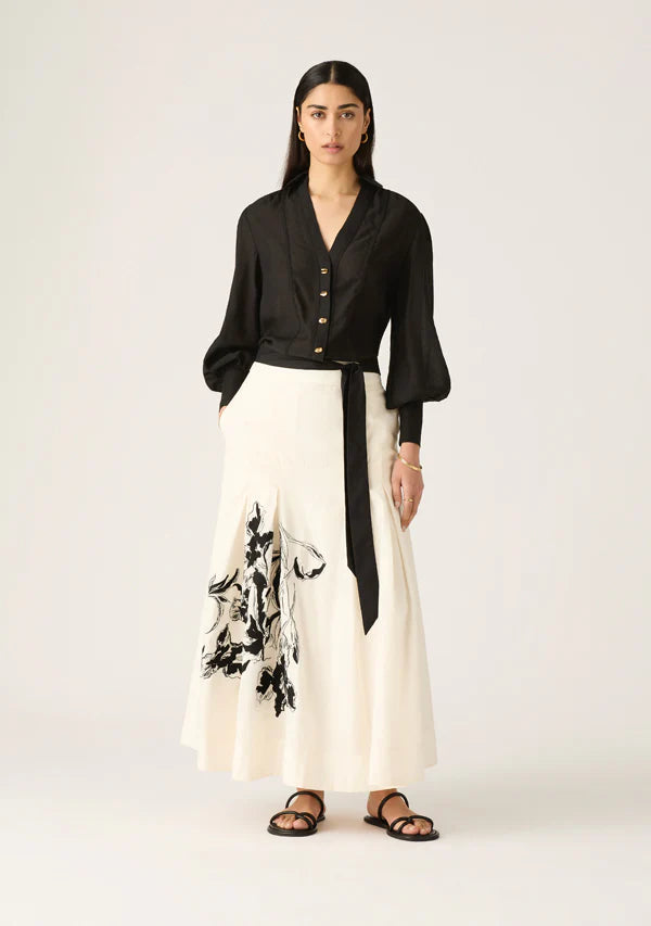 MOS The Label Lis Embroidery Skirt
