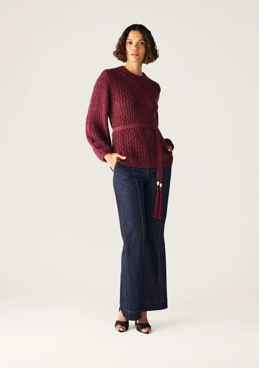 MOS The Label Furilia Cherry Knit Top