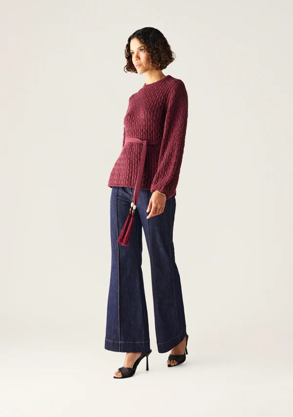MOS The Label Furilia Cherry Knit Top