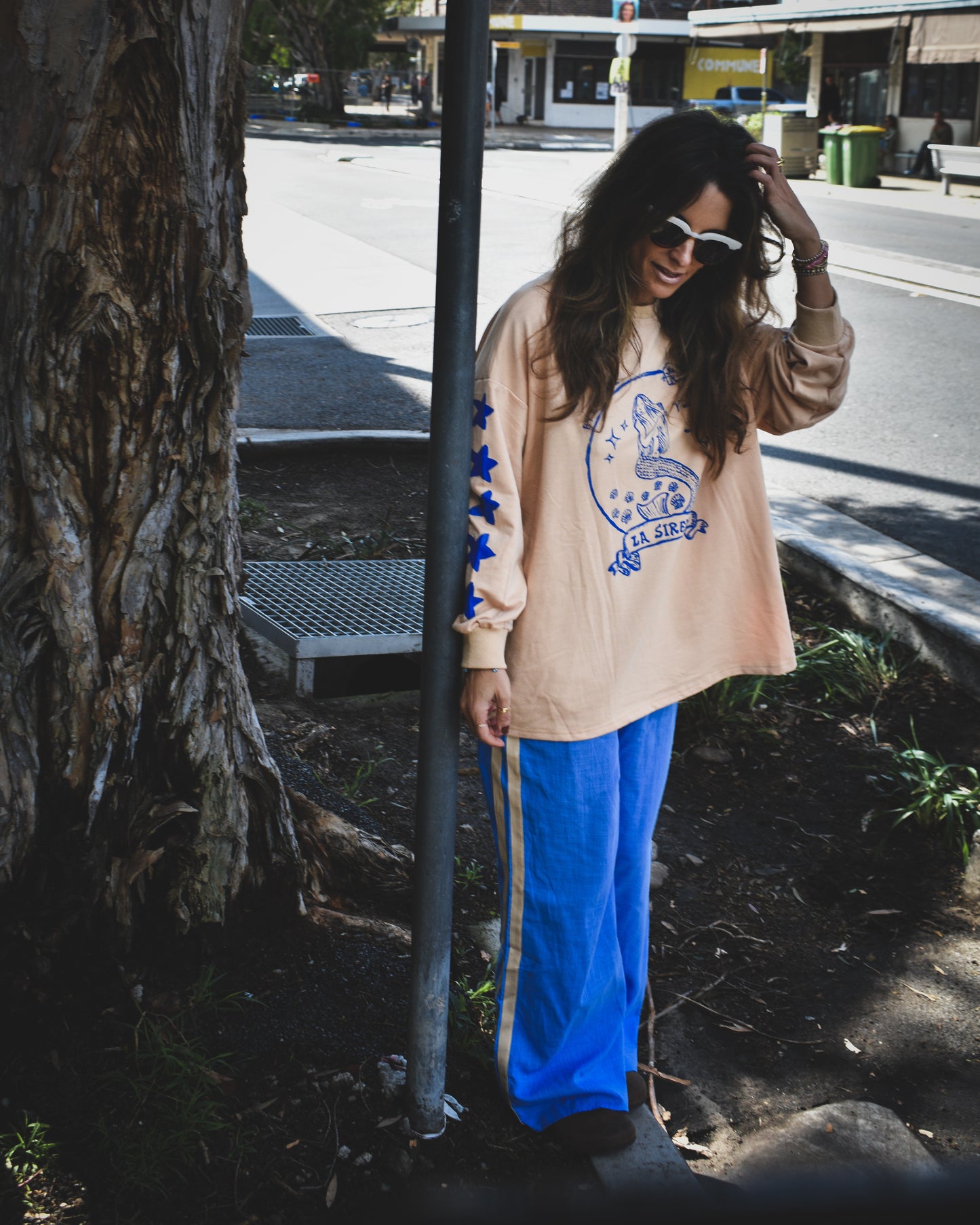 By Frankie Linen Racer Pant
